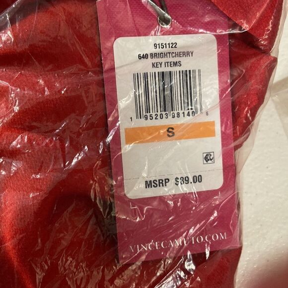 Vince Camuto Rich Red Wrap Blouse w/ Bell Sleeves, V-Neck, Size: Small - Picture 4 of 4